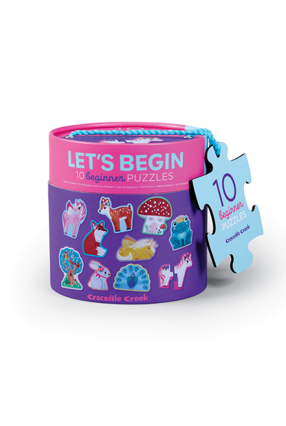 Crocodile Creek 2pc Lets Begin Canister Unicorn (8264105427170)