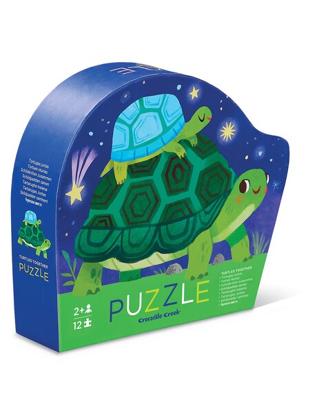 Crocodile Creek 12pc Mini Puzzle Turtles Together (8264131576034)