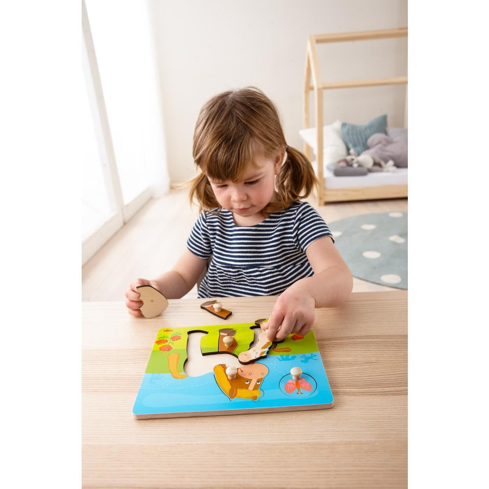 xHaba Clutching puzzle Pony family (6822981501110)