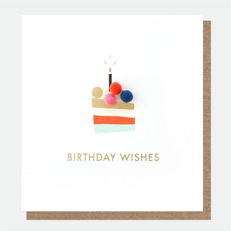 Caroline Gardner - Birthday Wishes - Mini Poms Birthday Card (8055518462178)