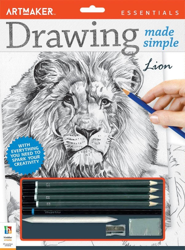 Hinkler Art Maker Essentials Drawing Made Simple: Lion (7774382096610)