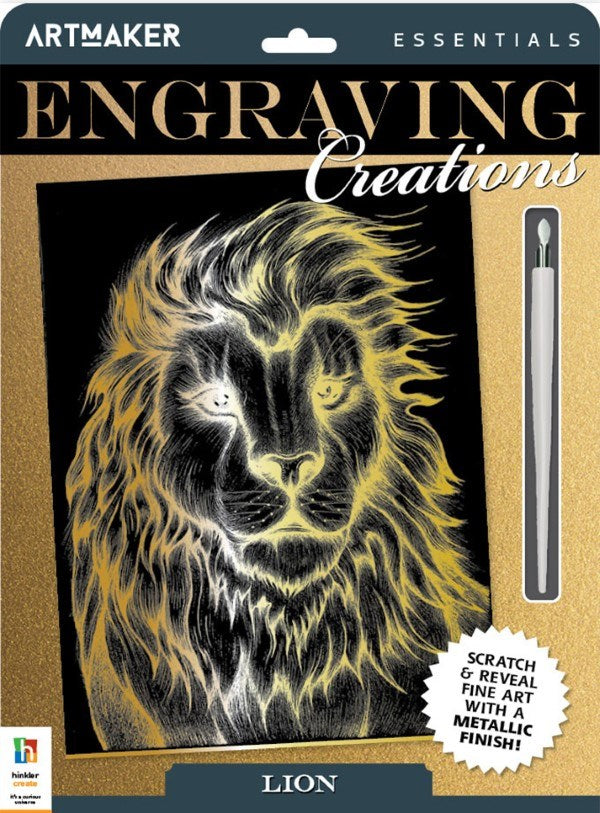Hinkler Art Maker Essentials Engraving Art Wild Animals 3 (8264136065250)