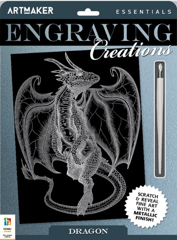 Hinkler Art Maker Essentials Engraving Art Mythical Creatures 1 (8264136098018)