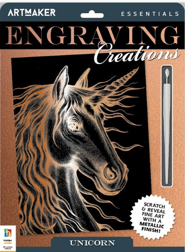 Hinkler Art Maker Essentials Engraving Art Mythical Creatures 3 (8264136163554)