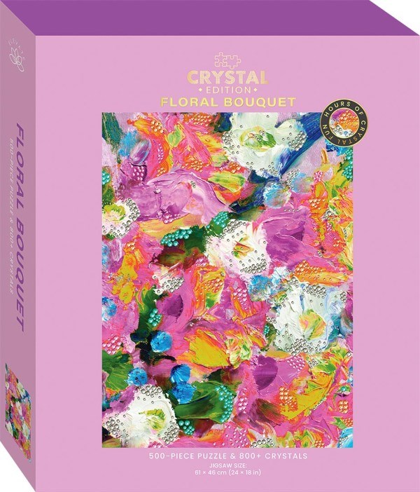 Hinkler Elevate 500pc Crystal Jigsaw: Floral Bouquet (7774380392674)