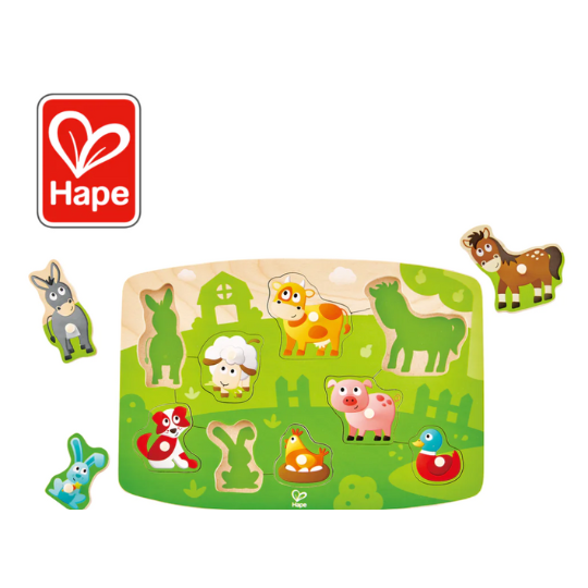 Hape Farmyard Peg Puzzle