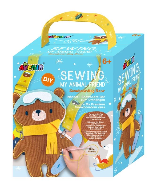 Avenir Sewing My Animal Friend - Snowboarding Bear (8262289588450)