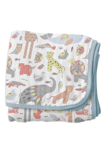 Little Linen Weego Stroller Blanket - Wildlife (7601786519778)