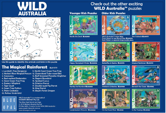 Blue Opal Wild Aust Magical Rainforest 150pc (8075023876322)
