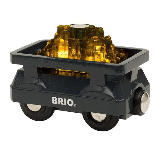 BRIO - Light Up Gold Wagon 2 pieces (8075024466146)