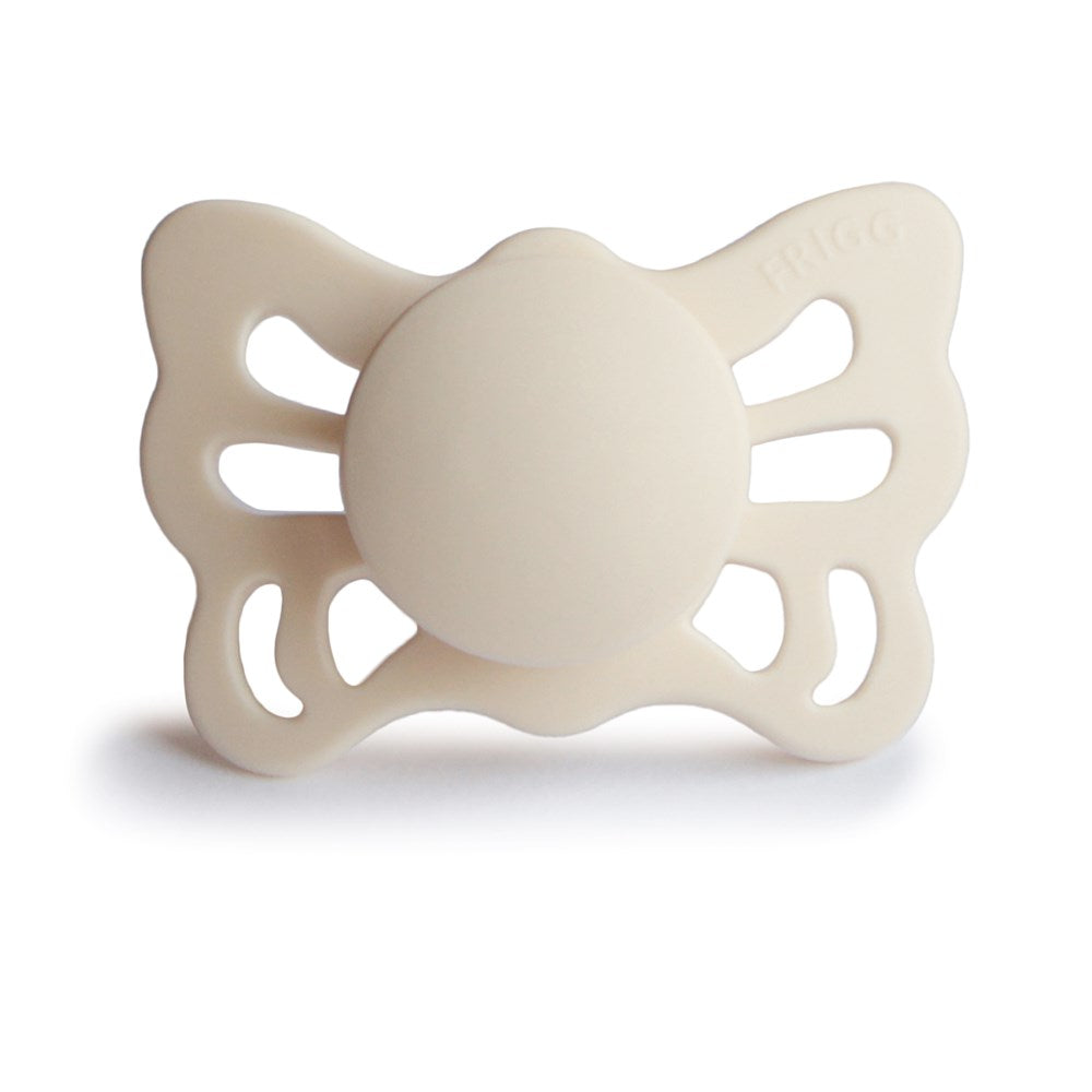 FRIGG Anatomical Butterfly Silicone Pacifier (Cream) Size 1 (8030182179042)