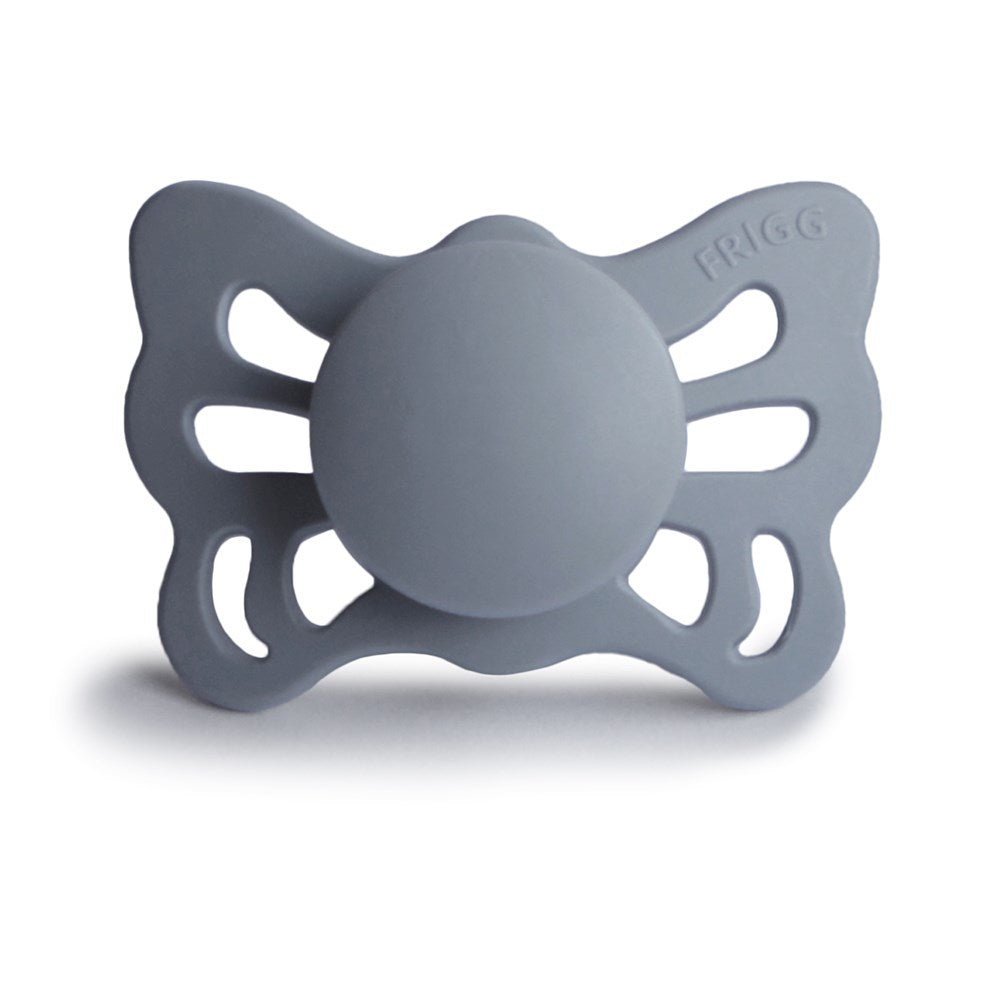 FRIGG Anatomical Butterfly Silicone Pacifier (Great Grey) Size 1 (8030182015202)