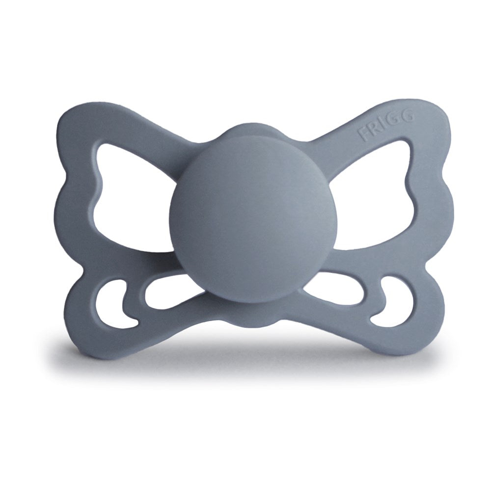 FRIGG Anatomical Butterfly Silicone Pacifier (Great Grey) Size 2 (8030182047970)