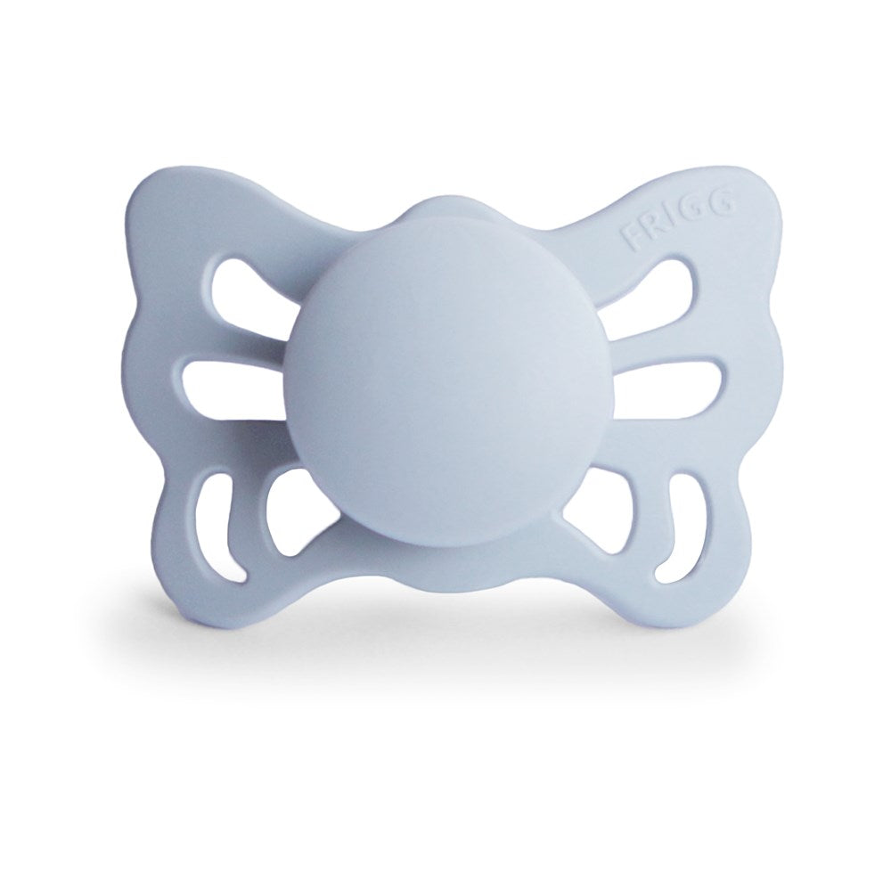 FRIGG Anatomical Butterfly Silicone Pacifier (Powder Blue) Size 1 (8030182080738)