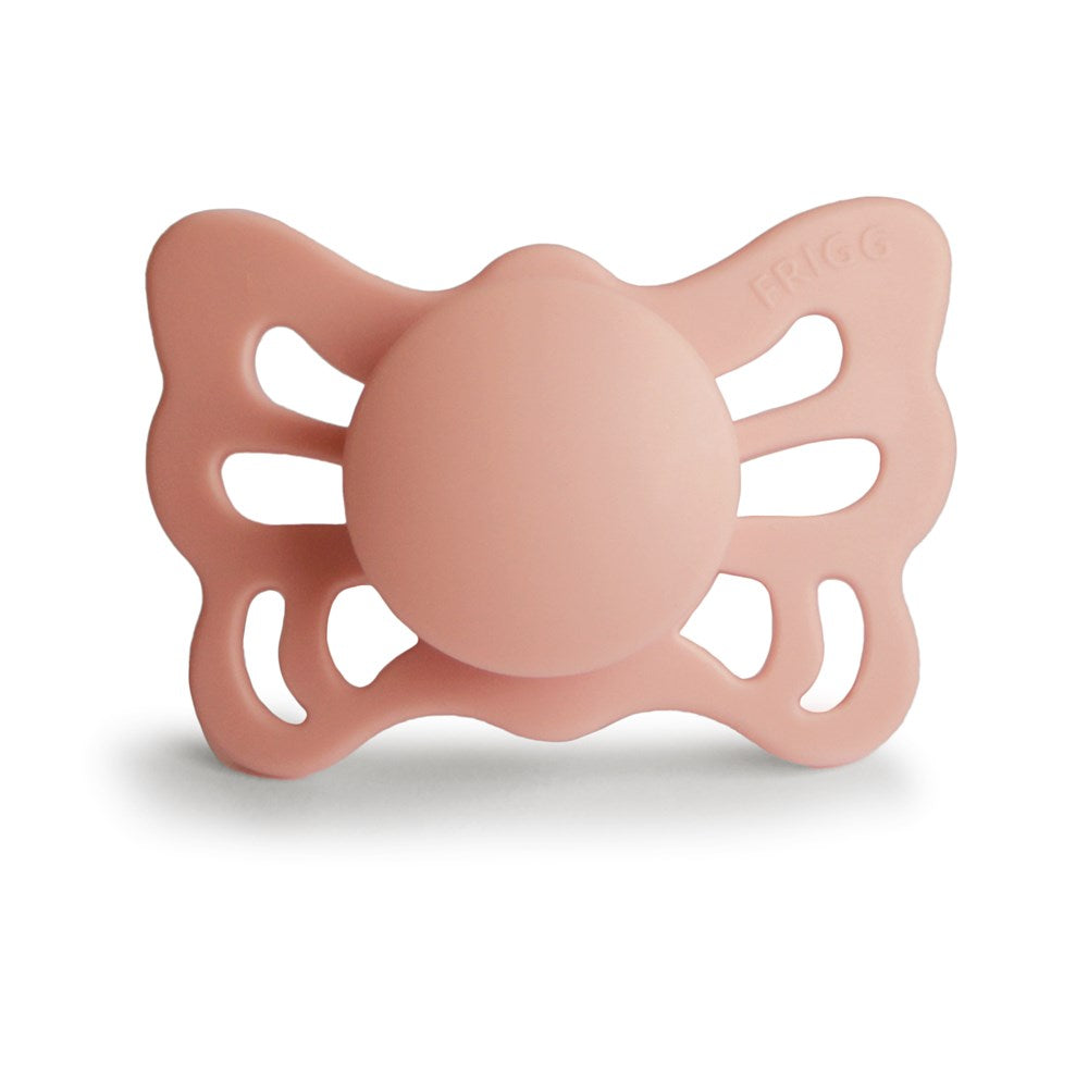 FRIGG Anatomical Butterfly Silicone Pacifier (Peach) Size 1 (8030182572258)