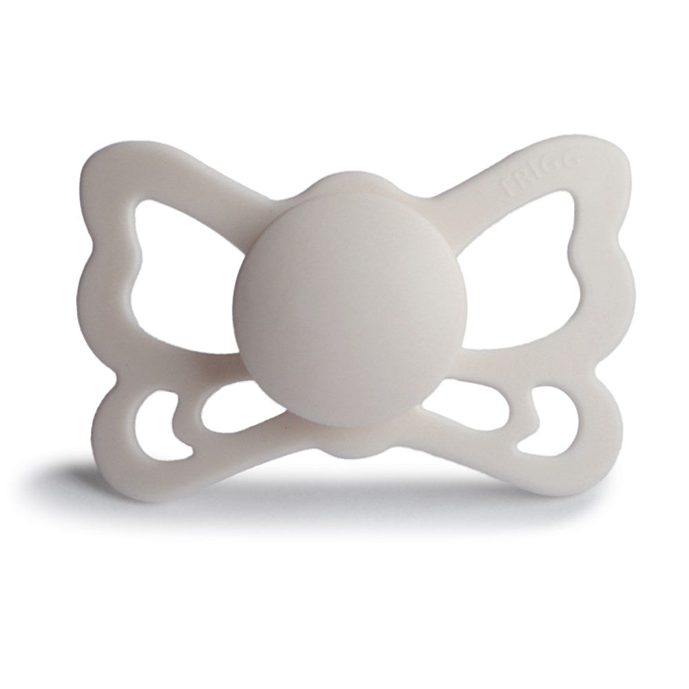 FRIGG Anatomical Butterfly Silicone Pacifier (Silver Grey) Size 2 (8030182834402)
