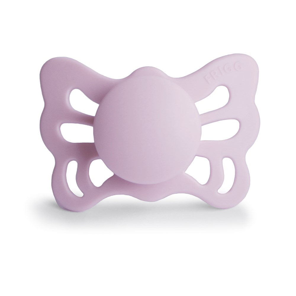 FRIGG Anatomical Butterfly Silicone Pacifier (Soft Lilac) Size 1 (8030182998242)
