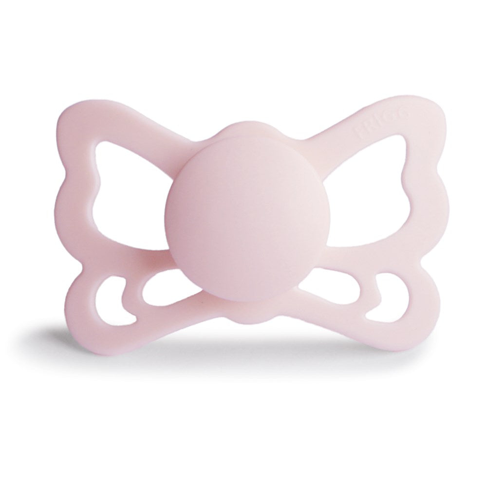 FRIGG Anatomical Butterfly Silicone Pacifier (White Lilac) Size 2 (8030183325922)