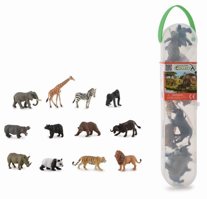 CollectA Box of Mini Wild Animals (12 units) (8262277955810)