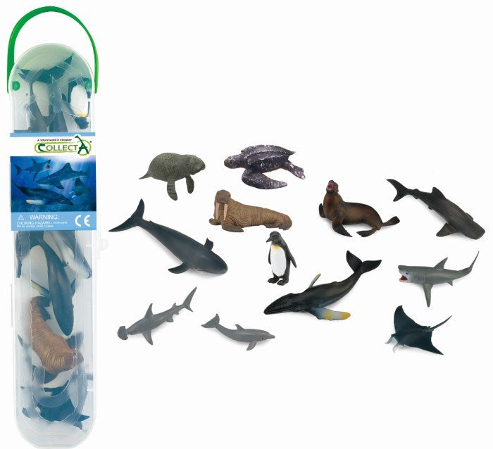 CollectA Box of Mini Sea Animals 1 (12 units) (8262277759202)