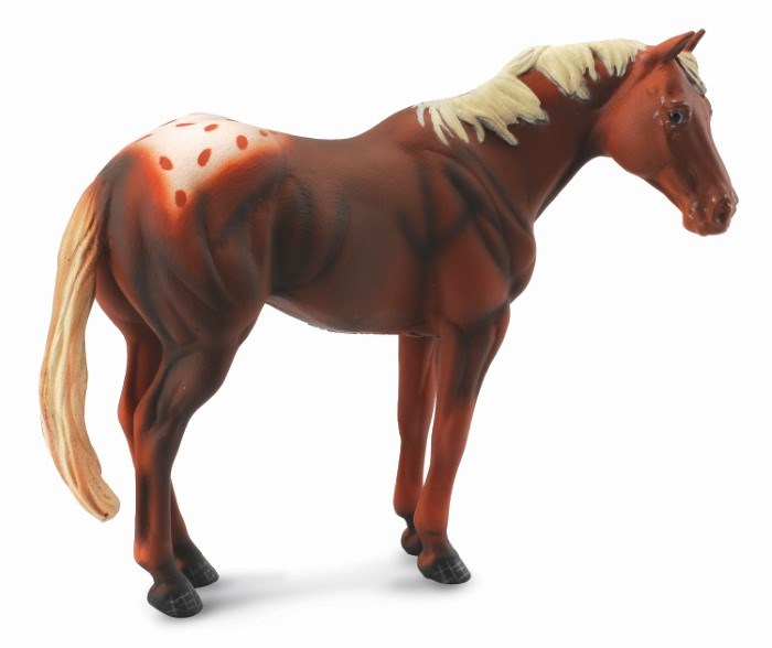 CollectA Chestnut Appaloosa Stallion Figurine XL (6899045925046)