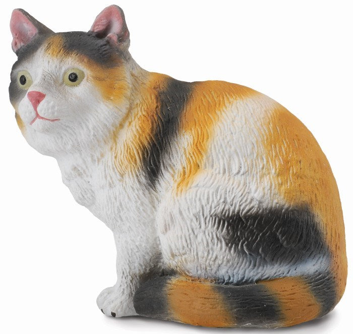 CollectA 3-Colour House Cat Sitting Figurine S (8262284476642)