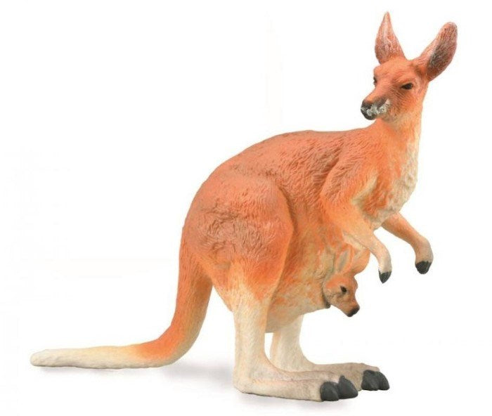 CollectA Red Kangaroo Female with Joey (6899092488374)