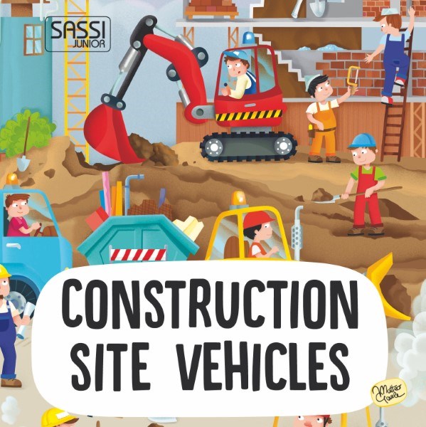 Sassi Junior Construction Site Book and Giant Puzzle Set 30 pcs (7794311987426)