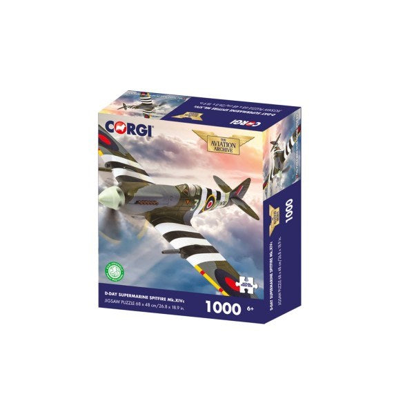 Corgi HVCCG0005 Jigsaw Puzzle: D-Day Supermarine Spitfire Mk.XIVc (1000pc) (8262289162466)