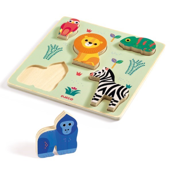 xDjeco Animal Wooden Puzzle (6906319274166)