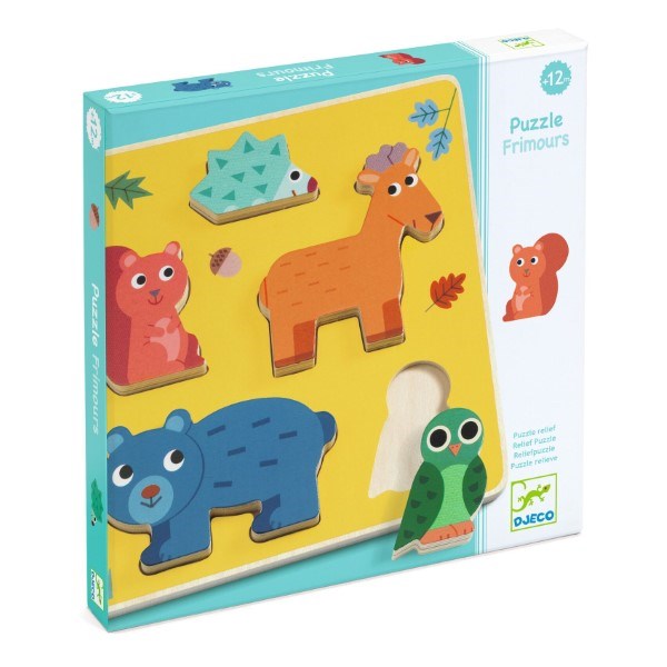 xDjeco Relief Puzzle - Animal Wooden puzzle (6906319569078)