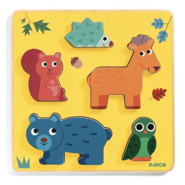 xDjeco Relief Puzzle - Animal Wooden puzzle (6906319569078)