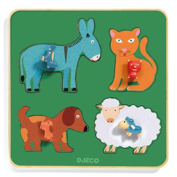 xDjeco Family Farm Wooden Puzzle (6906319306934)