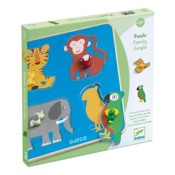 Djeco Family Jungle Wooden Puzzle (8239124840674)