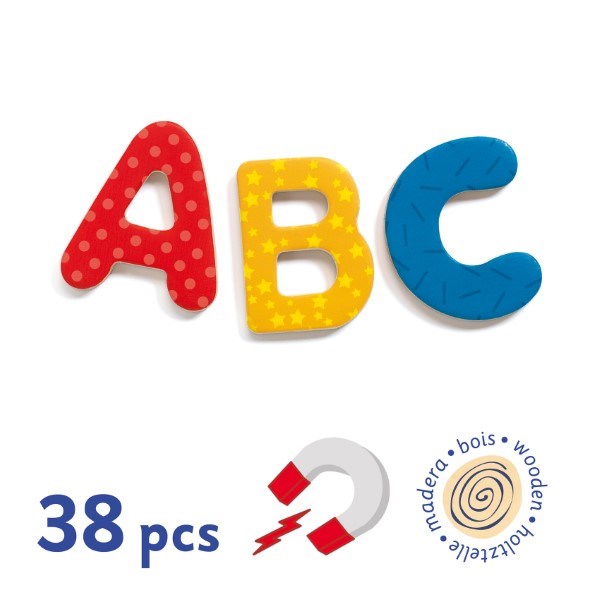 Djeco 38 big letters- Magnetic (8088651432162)