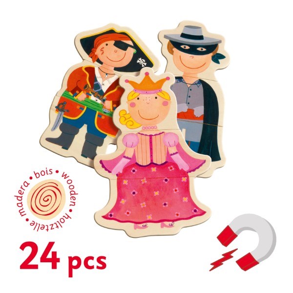 xDjeco Wooden Magnetic - Dress'Up (6906321404086)