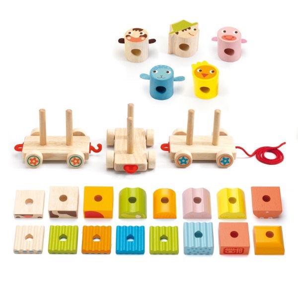 Djeco Pull-Along Activity Train (6906315210934)