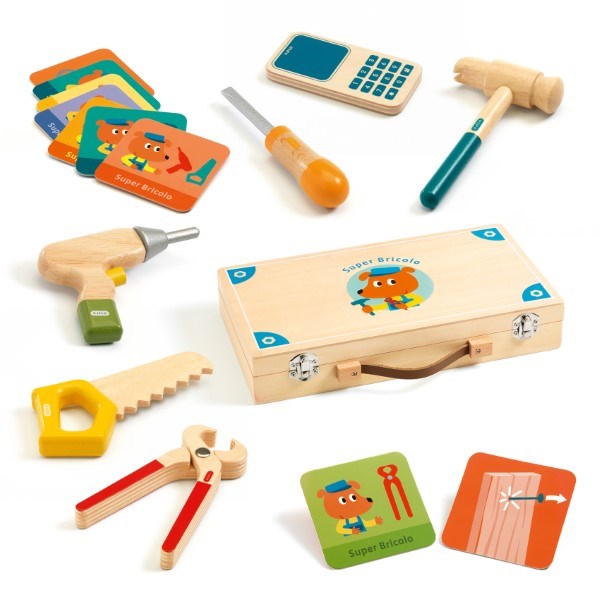 Djeco Role Play - Wooden Tool Box (8239125004514)