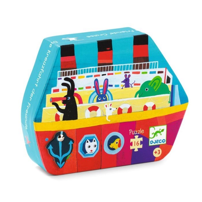 Djeco The Friends' Cruise Silhouette Puzzle 16pc (8239139061986)