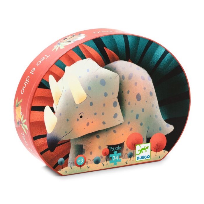 Djeco Teo the Dino Silhouette Puzzle 24pc (8239139127522)