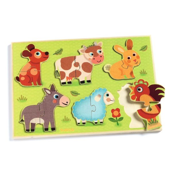 Djeco Wooden Puzzles - Coucou-Cow (8088649957602)