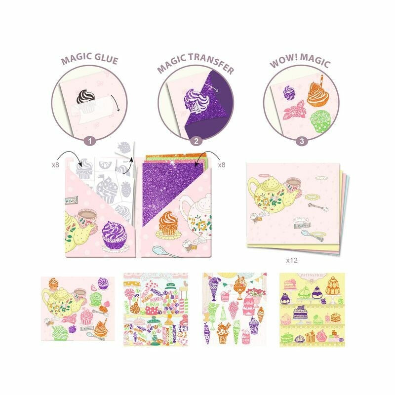 Djeco Artistic Patch Glitter - Sweets (7875457155298)
