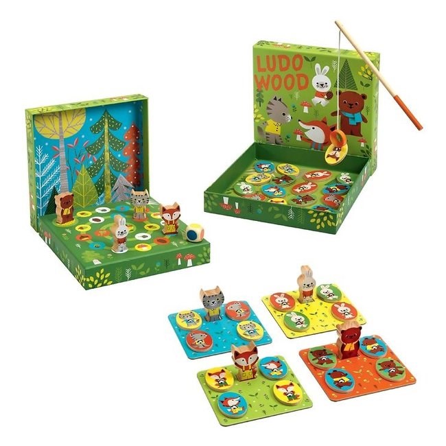 Djeco Wooden Educational Game - Ludo Wood - 4 Games (6906313998518)