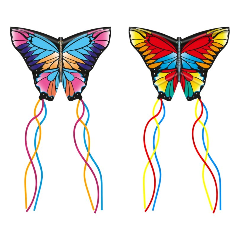 Eolo KITE'S READY 2 FLY - POP UP BUTTERFLY (2 ASST COLOR) - PATENTED POPUP SYSTEM-BLUE COLOR-KITE TOTE (8239140176098)