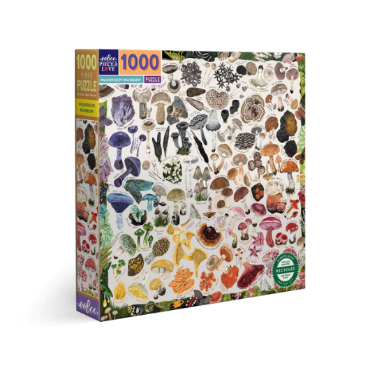 EeBoo 1000pc Puzzle Mushroom Rainbow (8264134066402)