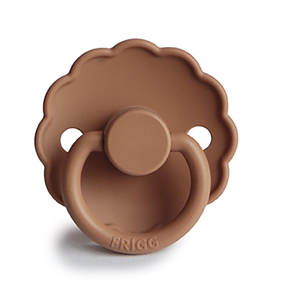 Frigg Pacifier Daisy Peach Bronze-Latex Size 1 (7511486660834)