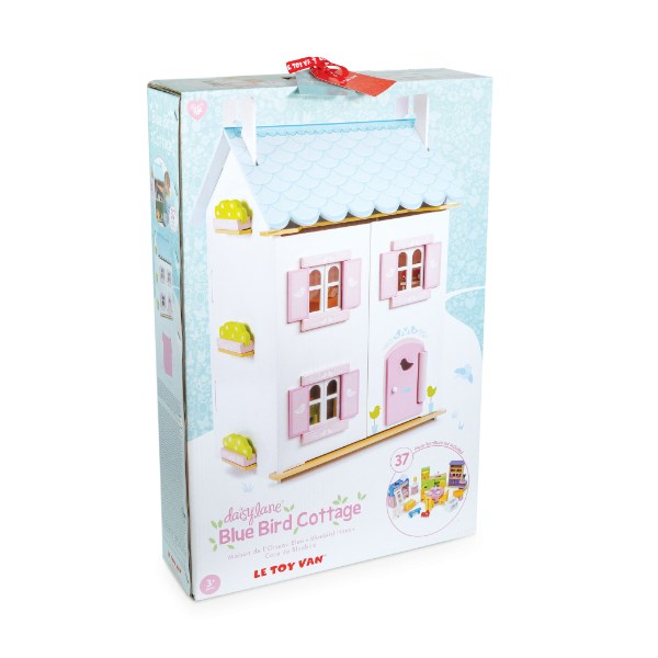 Le Toy Van Blue Bird Cottage w Furniture (7935906775266)