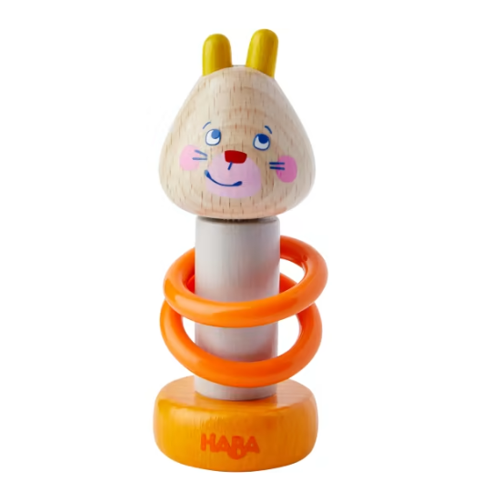 HABA Bunny rattle Clickety-Clack (7933273080034)