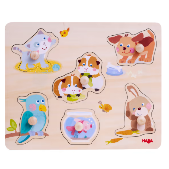 HABA Clutching Puzzle Family Pets (7933276061922)