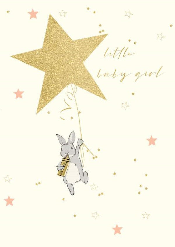 Little Baby Girl Baby Card (7097060458678)